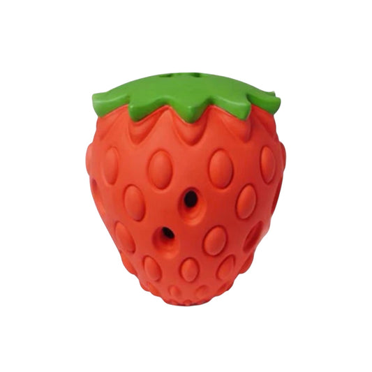 Strawberry  – Berry Natural Rubber Chew & Enrichment Toy