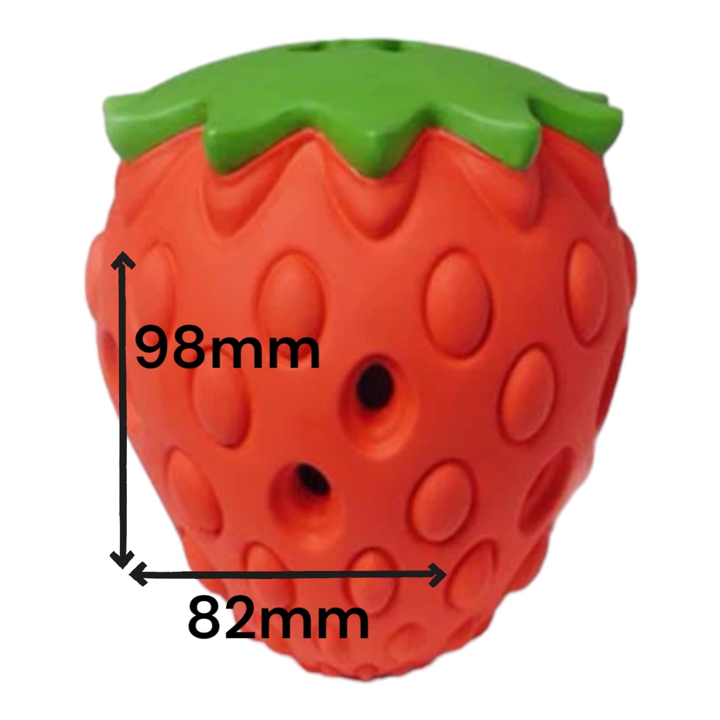 Strawberry – Berry Natural Rubber Chew & Enrichment Toy