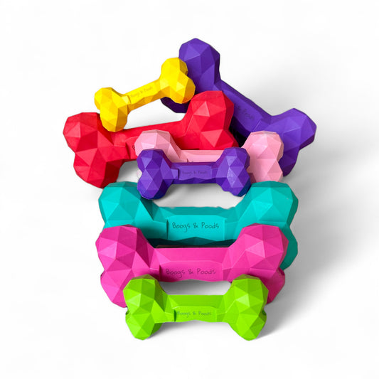 Enrichment Bone – Durable Natural Rubber Chew Toy for Dogs