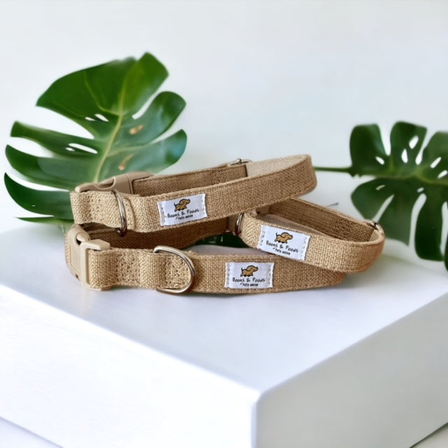 Natural Hemp Fibre Collars - Boogs & Poods