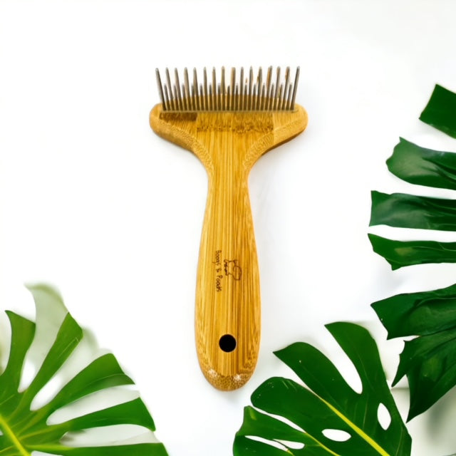 Bamboo Detangling Rake - Boogs & Poods