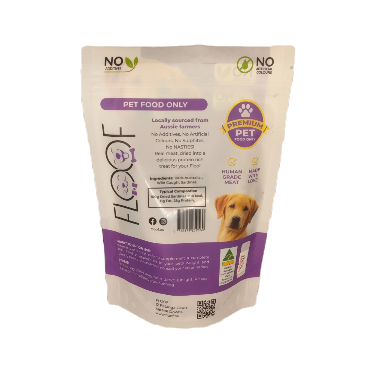 Australian sardine pet treats – omega-3 for healthy skin and coat