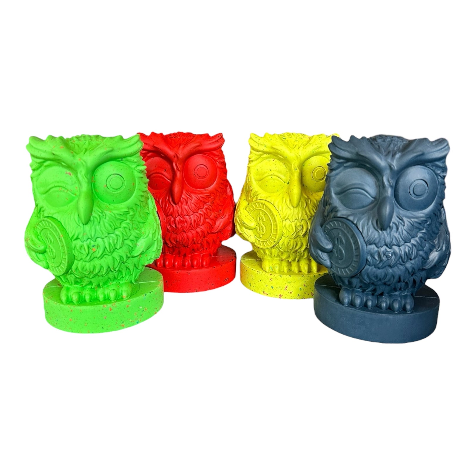 tough owls made from natural rubber available in multiple colours
